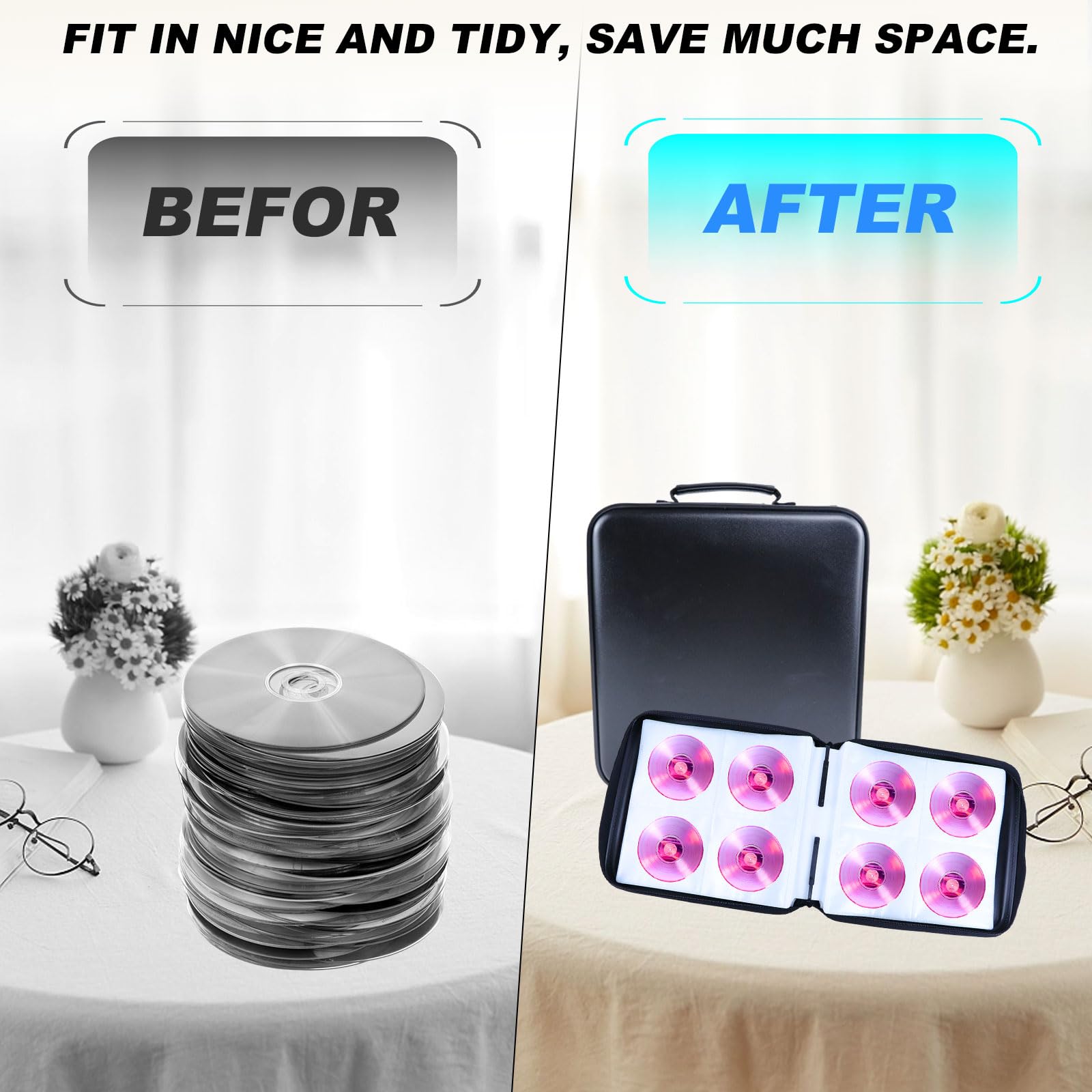 Amazon | CDケース ハードプラスチックDVDケース セミハード BD/DVD/CD